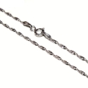 Stříbrný náramek kroucený 2mm Rhodium
