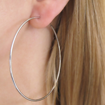 Maxi stříbrné náušnice...