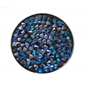 Masivní prsten Swarovski ROCKS BLUE Rhodium