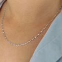 Zlatý zdobený řetízek 2mm z bílého zlata 1,20g 42cm Unisex